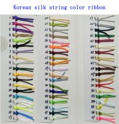 Korean silk string color ribbon