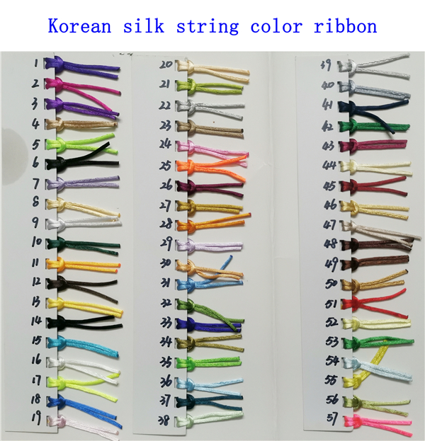 Korean silk string color ribbon