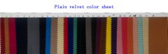 Plain velvet color sheet
