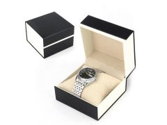 Black and white watch box
