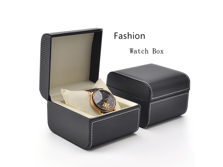 Round corner leather boxes for watches