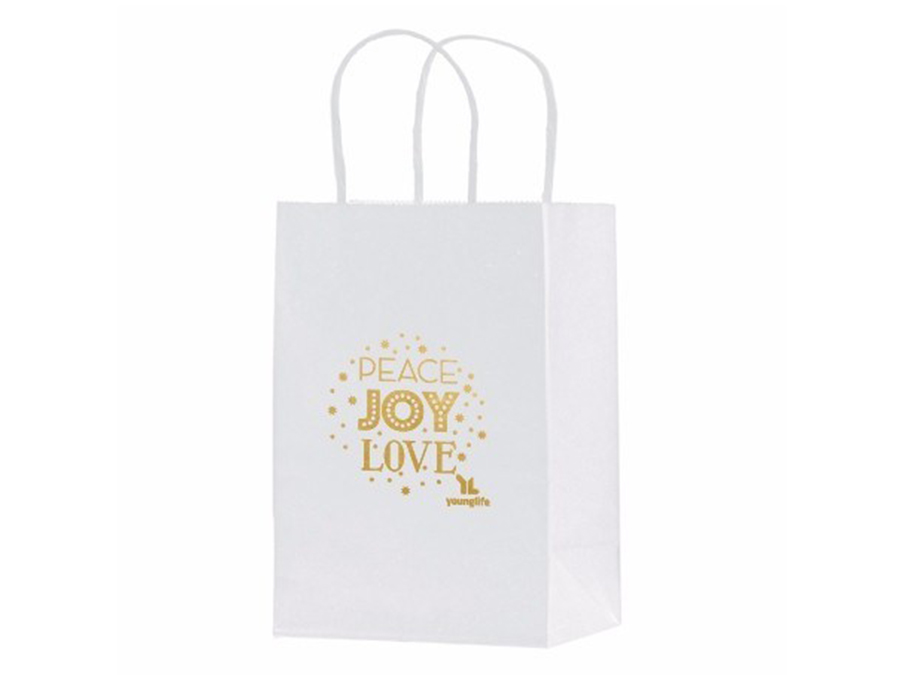 Gold foil stamping logo paper bag