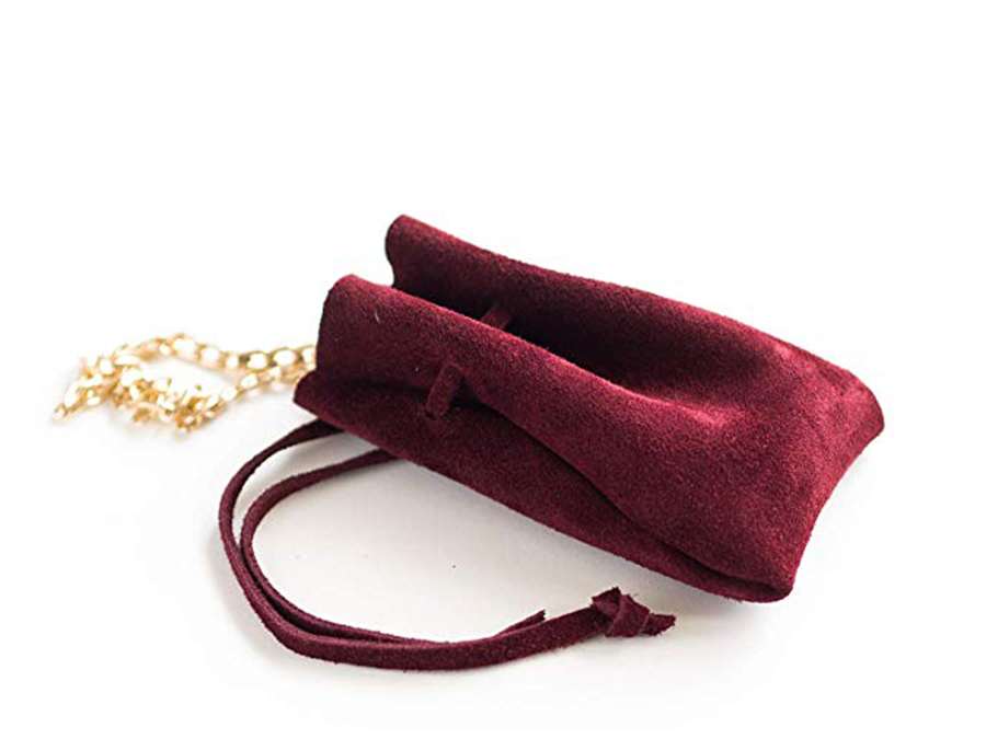 Microfiber drawstring pouch