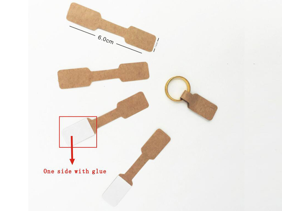 Craft paper jewelry label