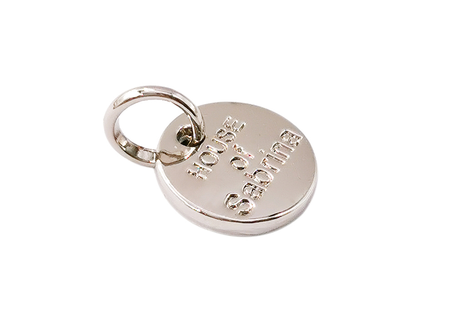 Metal jewelry tags