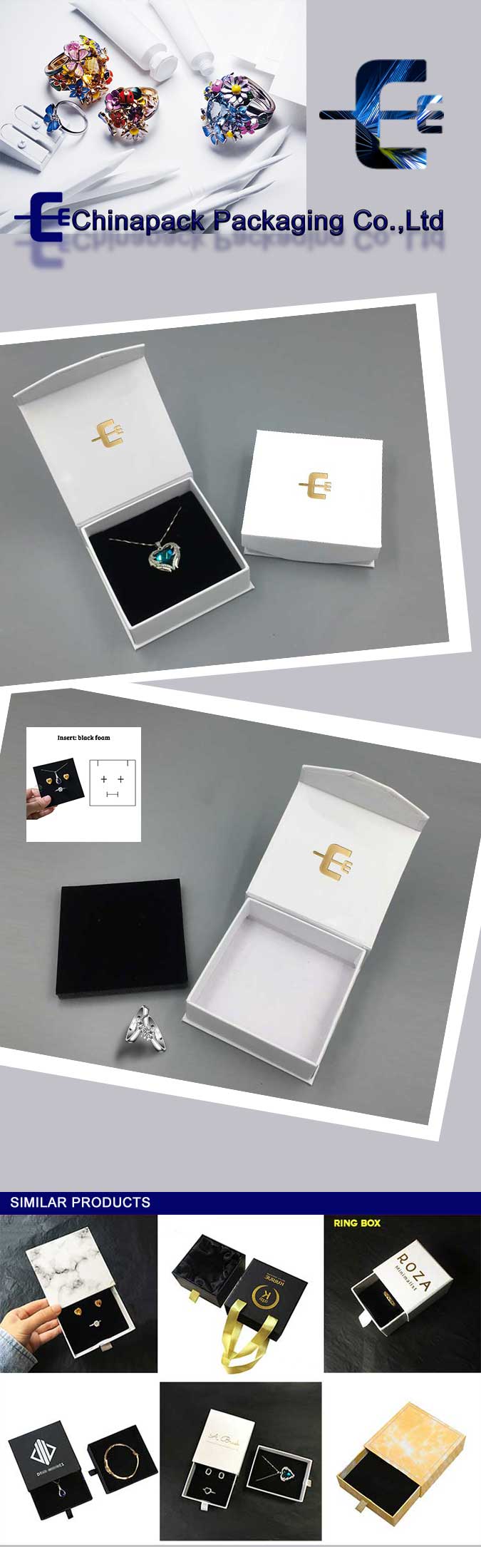 Paper jewelry box