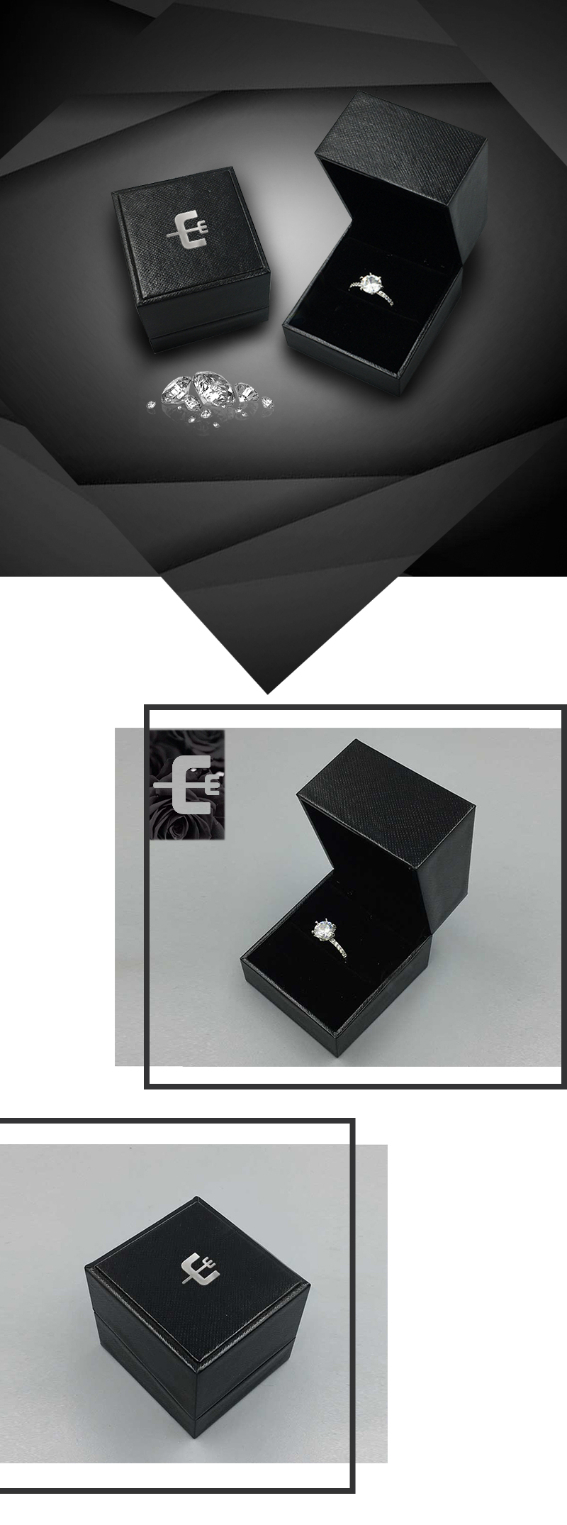 Black ring boxes
