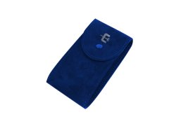 Blue velvet watch pouch