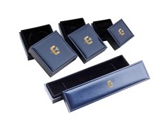 Navy blue jewelry boxes