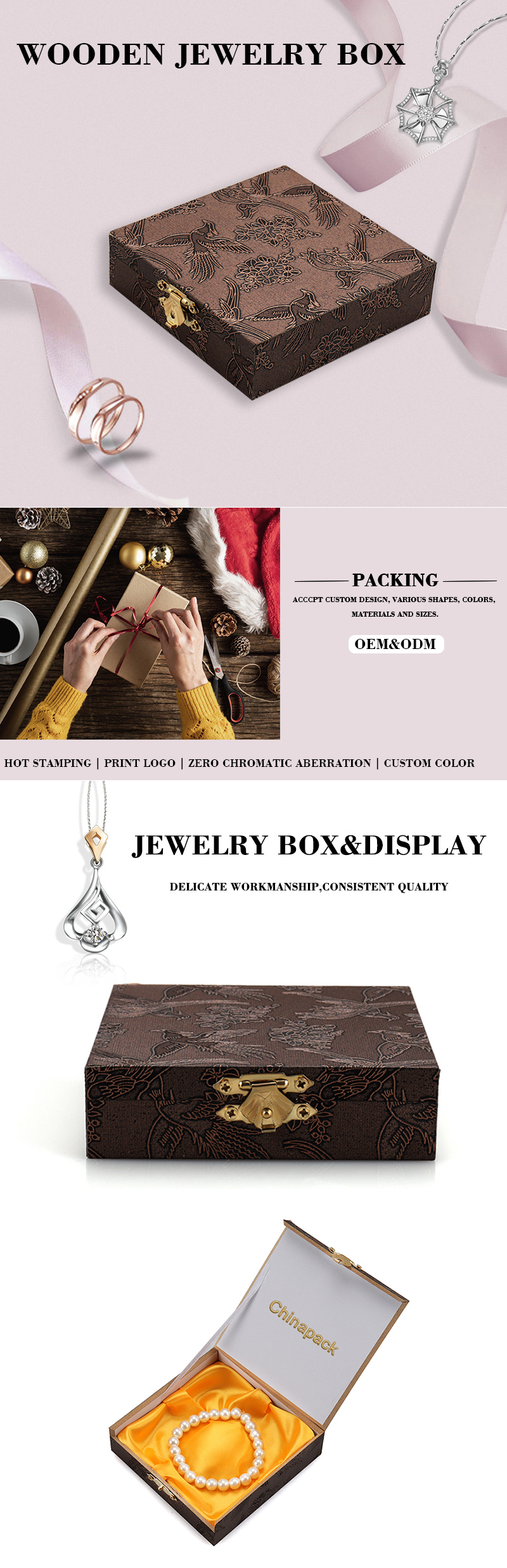 Wooden jewelry boxes wholesale