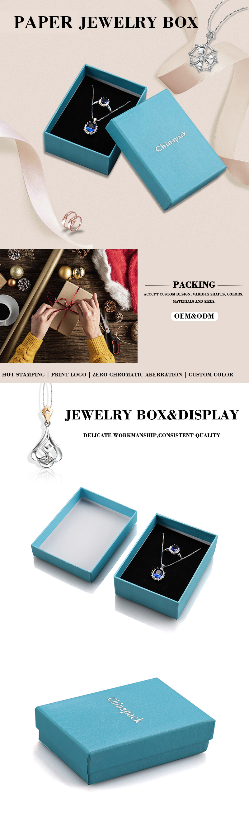 Custom printed jewelry boxes