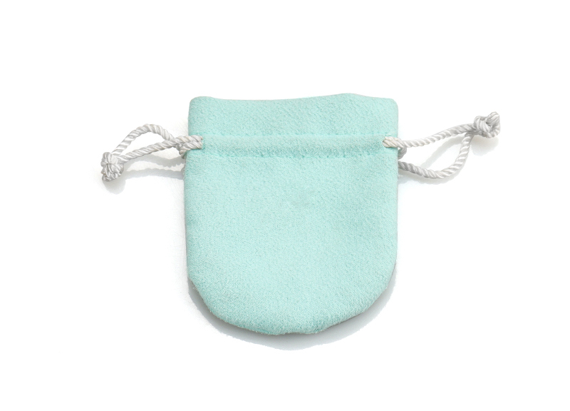 Faux microfiber pouch