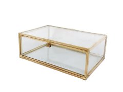 Glass jewelry box