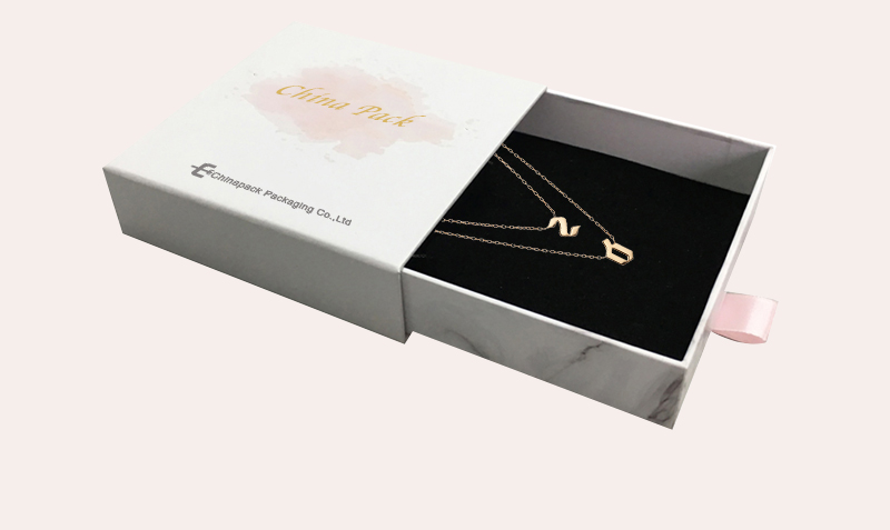 Slide jewelry packaging box