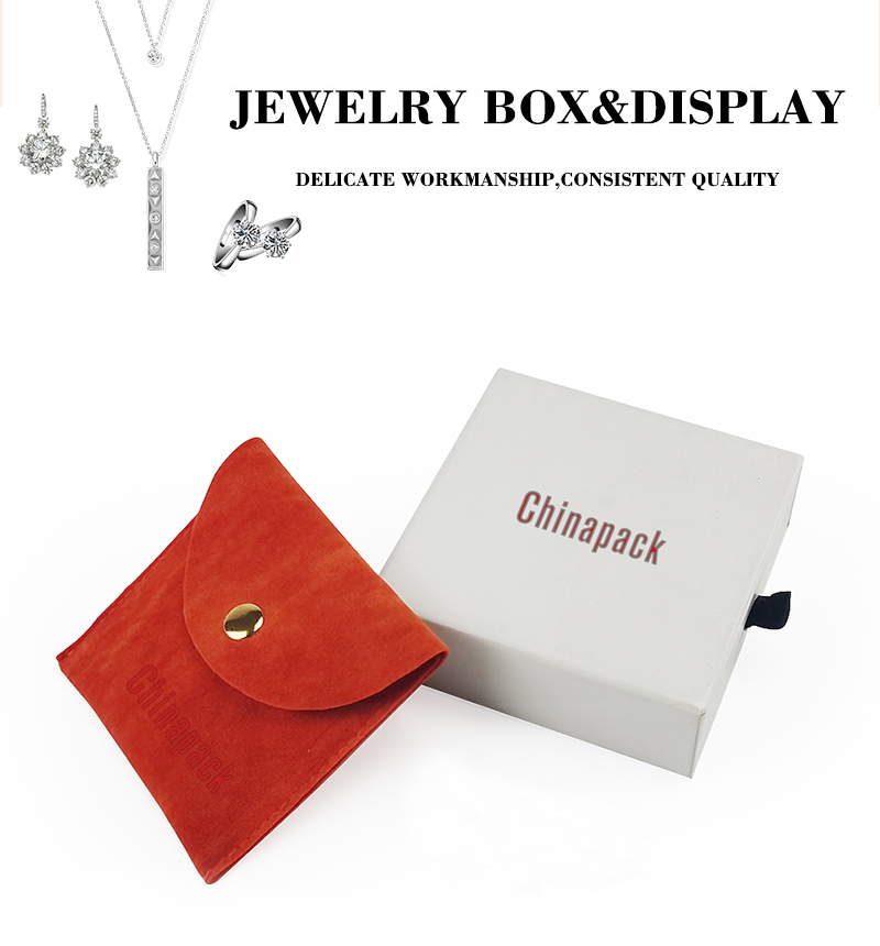 Custom jewelry box with pouch