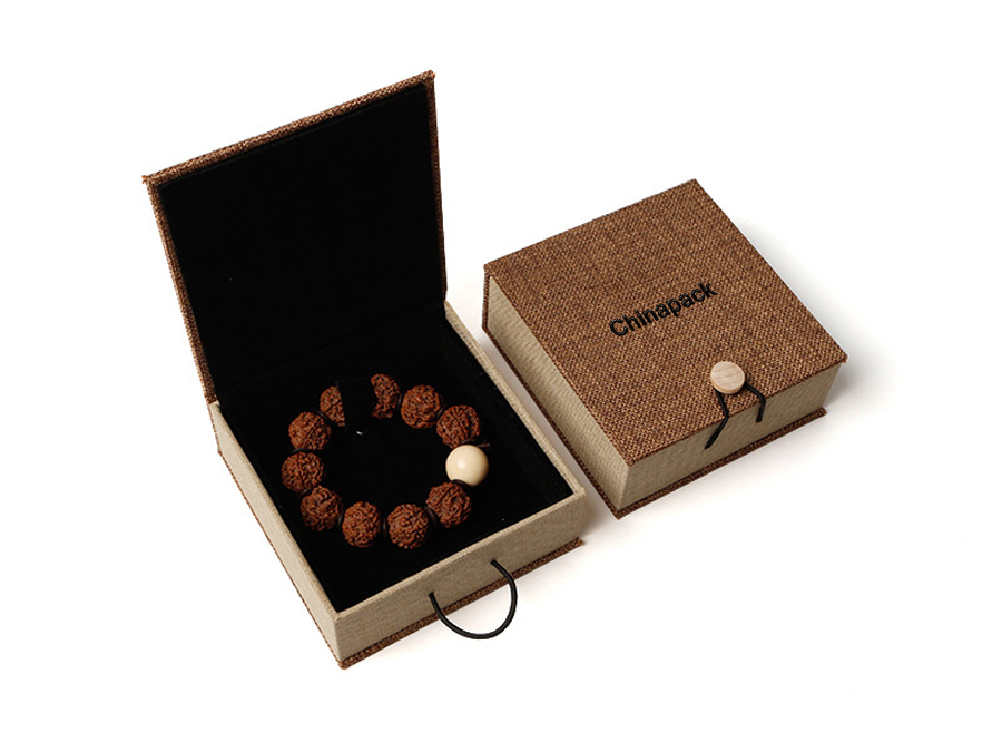 Custom linen jewelry box