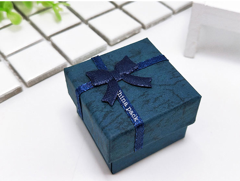 Ribbon bow ring paper box