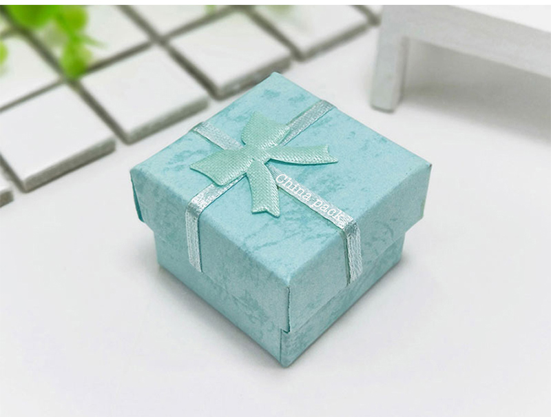 Ribbon bow ring paper box