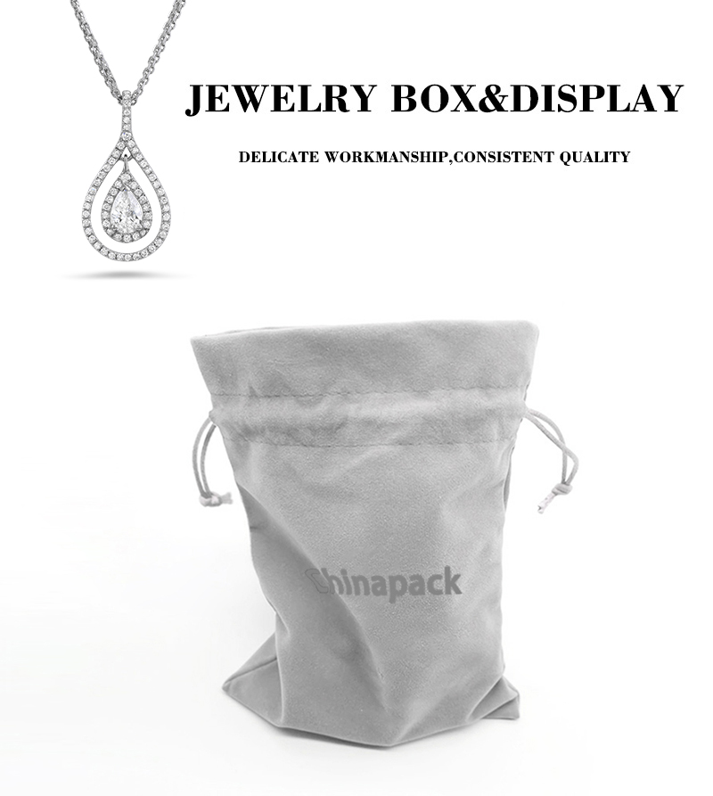 velvet jewelry pouches with logo