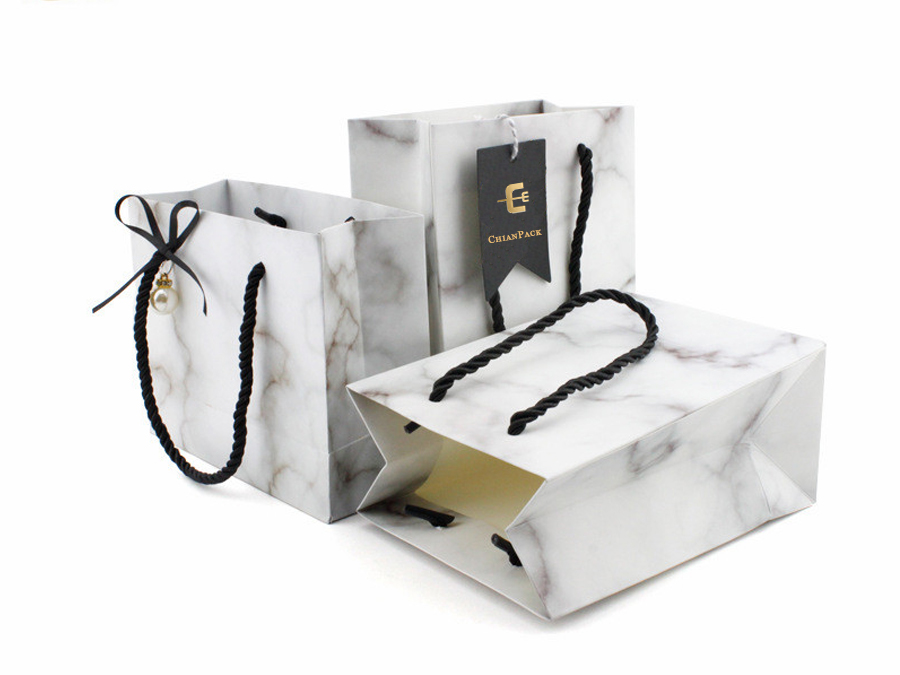 white gift bags