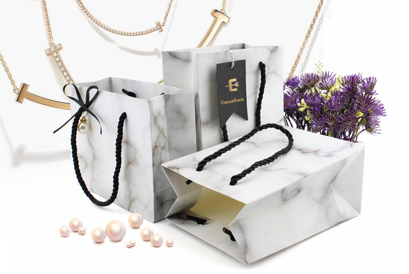 white gift bags