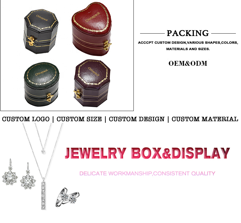 black plastic ring jewelry box