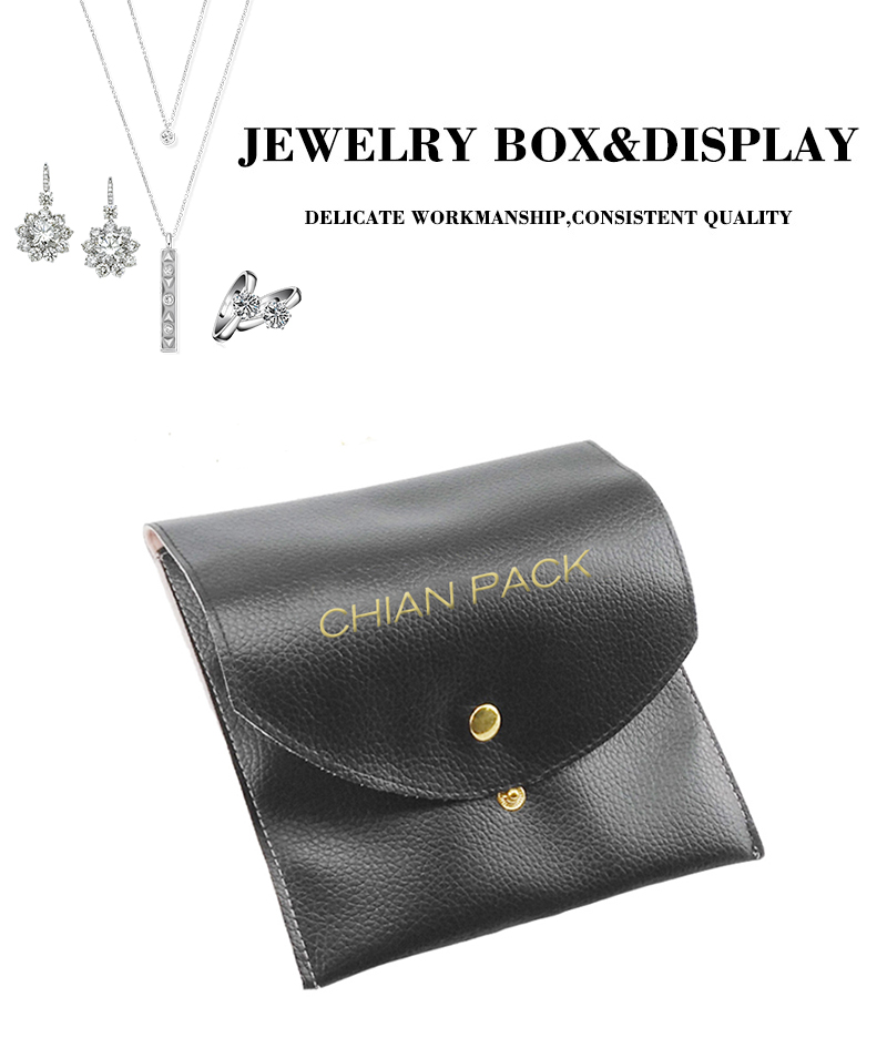 black jewelry bag