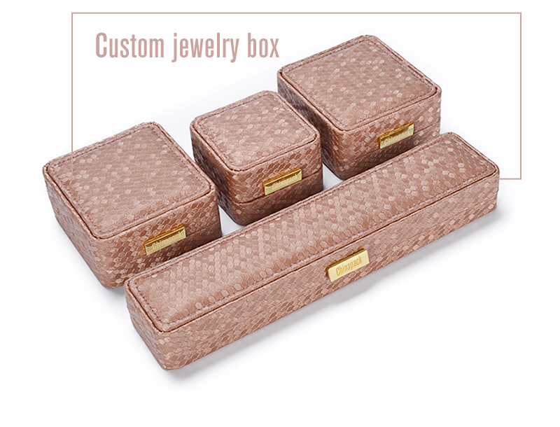 metal logo plate jewelry box