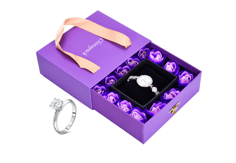 Customized flower jewellery box