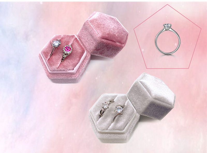 cute jewelry velvet box