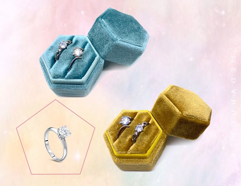cute jewelry velvet box