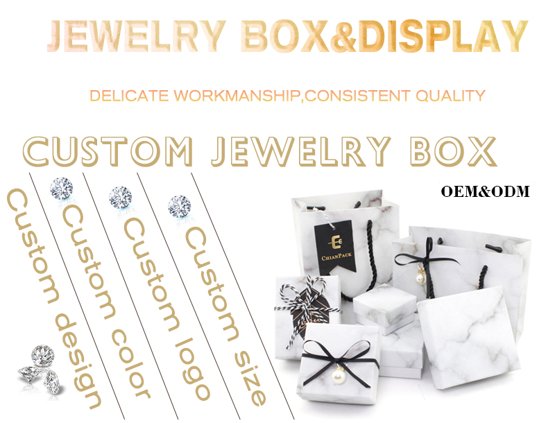 white cardboard box for jewelry