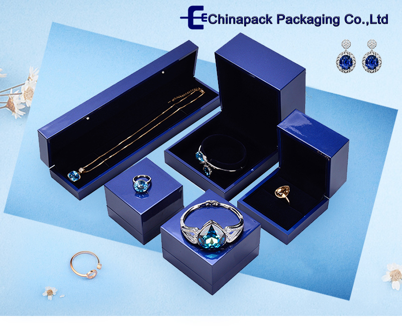 blue LED light jewelry box