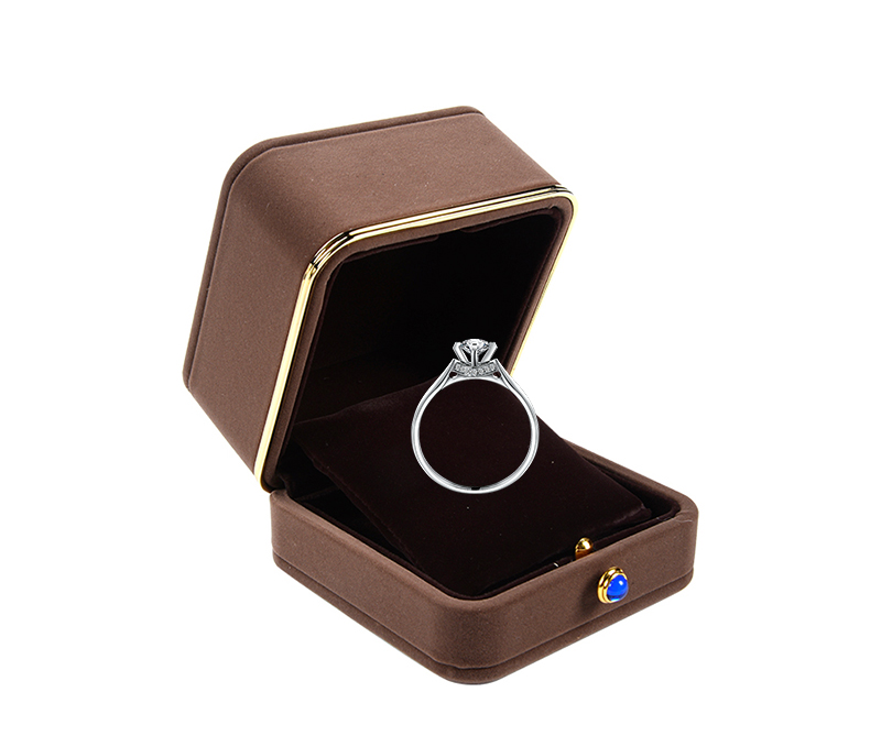 metal brand velvet jewelry box