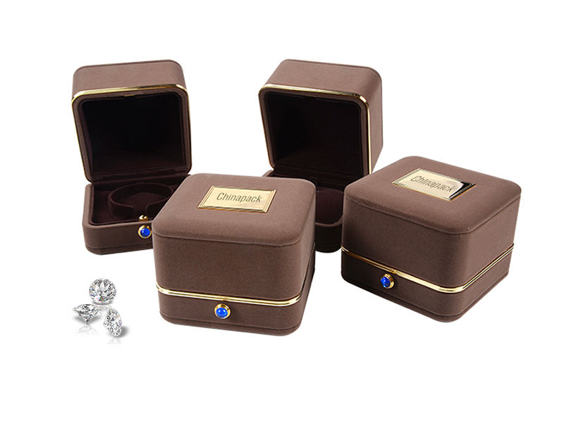 metal brand velvet jewelry box