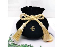 black jewelry pouch