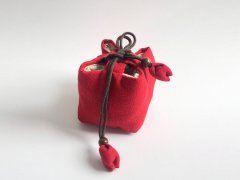 red jewelry pouch