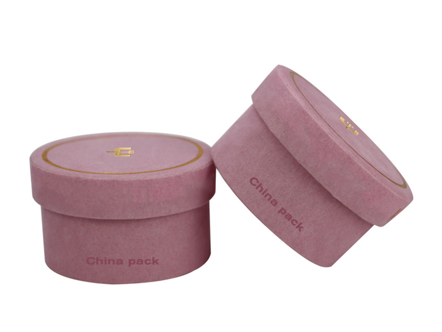 JRR002 round velvet jewelry box