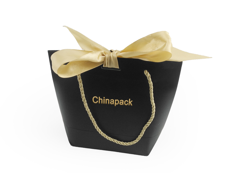 PB004 black paper bags