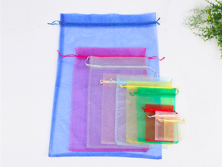 JPD029 colorful organza jewelry pouch