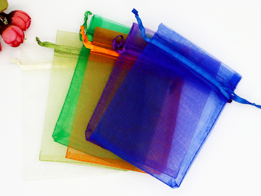 JPD029 colorful organza jewelry pouch