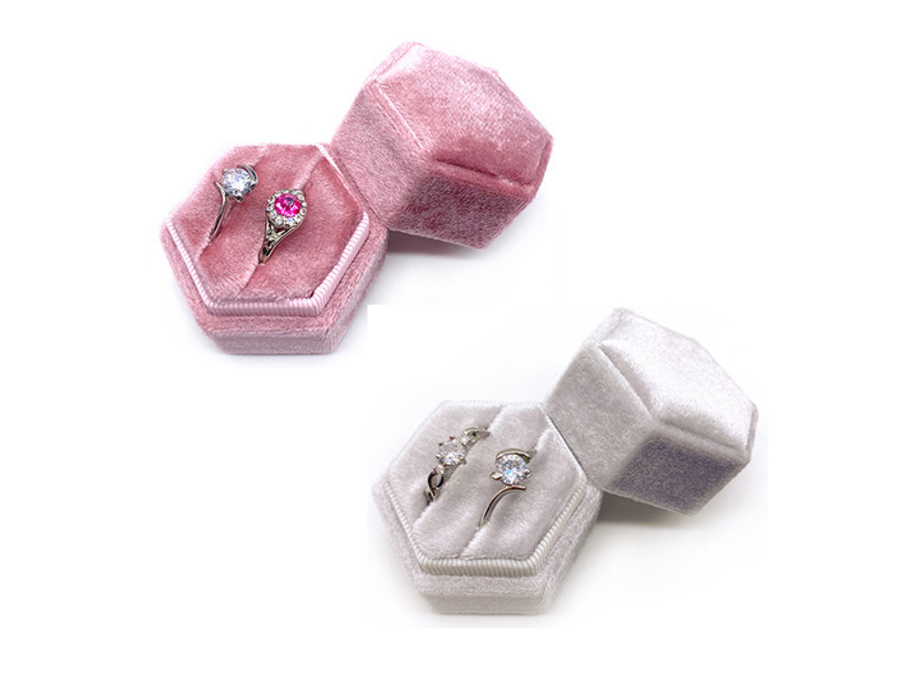 JTB022 custom velvet jewelry boxes