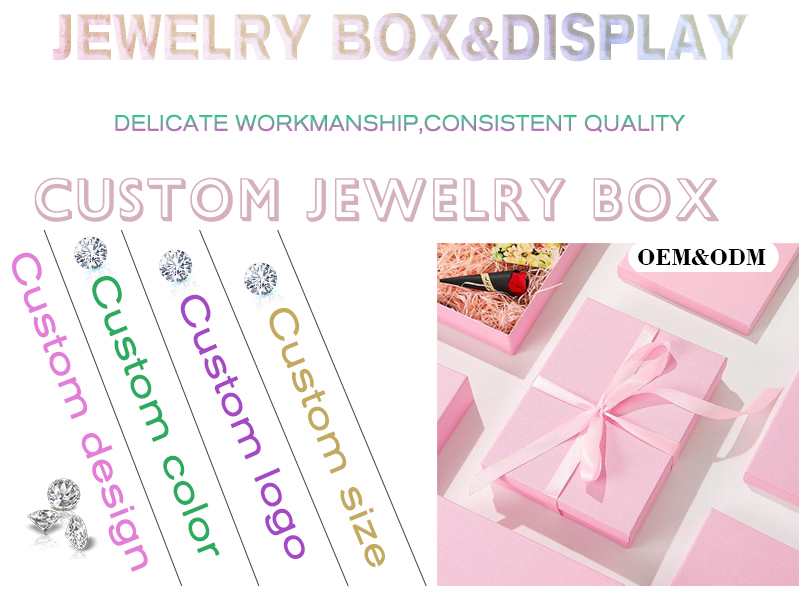 JTB022 custom velvet jewelry boxes