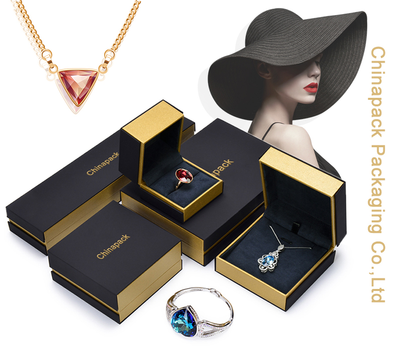 JDB049 black paper jewelry box