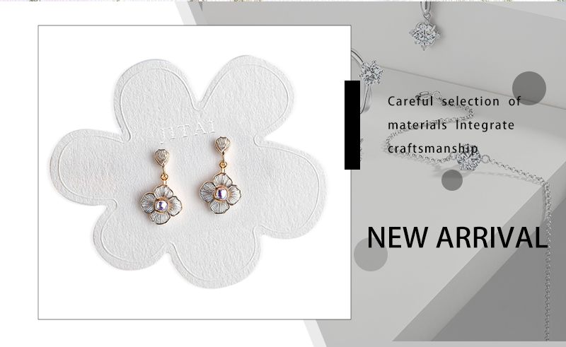 JTC010 flower design jewelry card