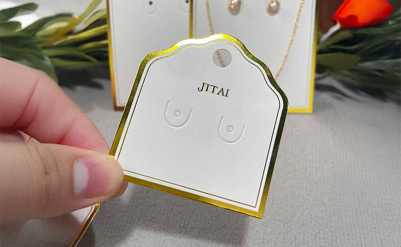 JTC018 gold logo jewelry card