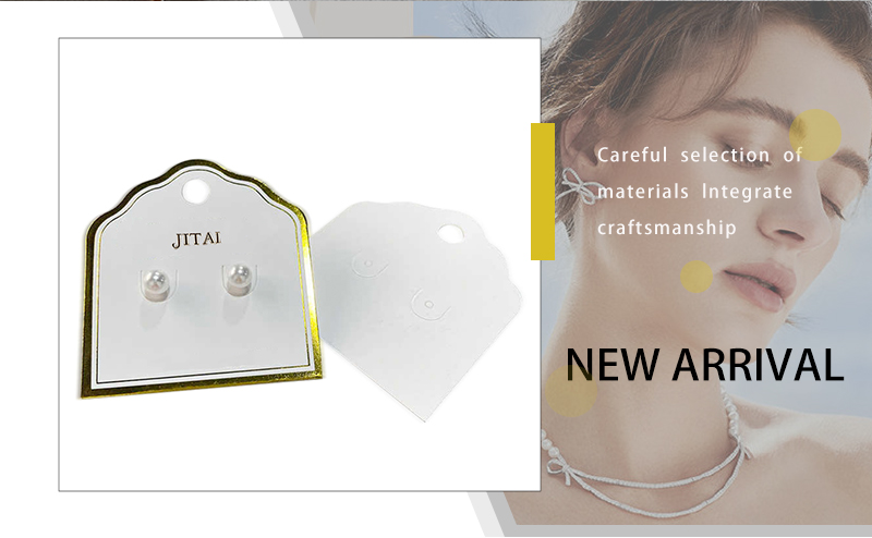 JTC018 gold logo jewelry card