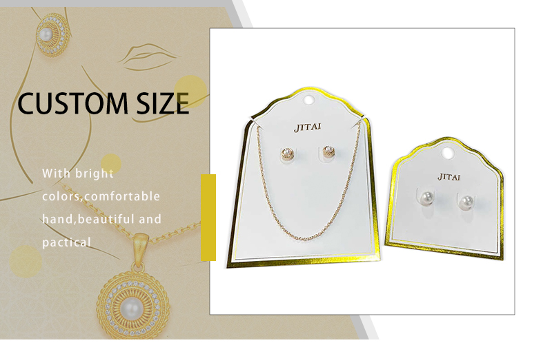 JTC018 gold logo jewelry card