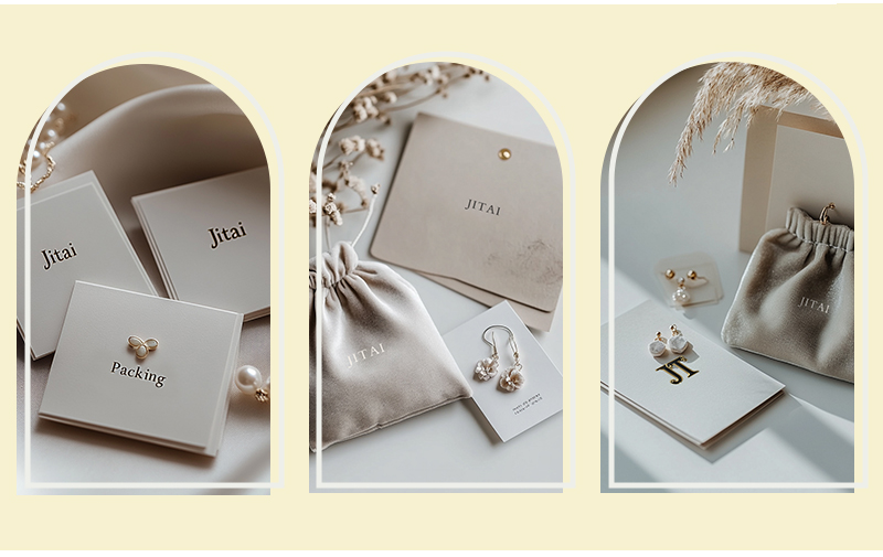 JTC018 gold logo jewelry card