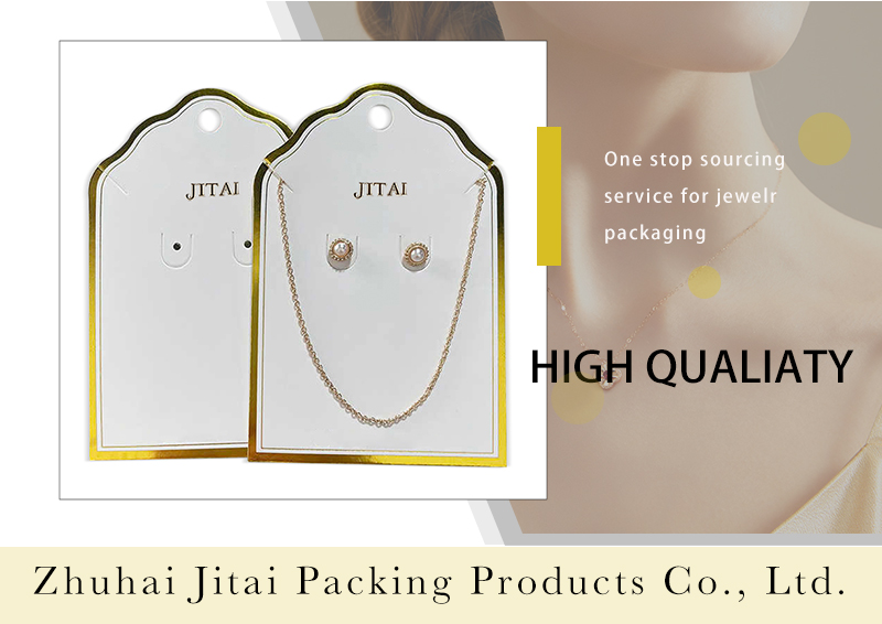 JTC018 gold logo jewelry card